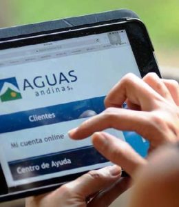 Mediante la App Aguas Andinas